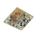 Rainbow Moonstone & Copper Quartz Orgonite ~50mm