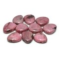 Rhodonite Drilled Tumble Stone