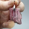 Rhodonite Healing Crystal 925 Silver Pendant ~32mm