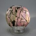 Rhodonite Polished Flat Tumblestone ~45mm