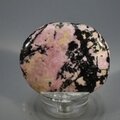 Rhodonite Polished Flat Tumblestone ~46mm