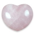 Rose Quartz Crystal Heart ~45mm