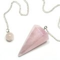 Rose Quartz Crystal Pendulum