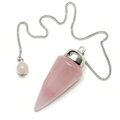 Rose Quartz Long Drop Pendulum