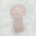 Rose Quartz Mushroom Crystal Carving ~80 x 49mm