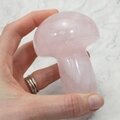 Rose Quartz Mushroom Crystal Carving ~80 x 62mm
