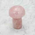 Rose Quartz Mushroom Crystal Carving ~82 x 54mm