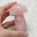 Rose Quartz Mushroom Crystal Carving ~82 x 54mm