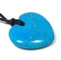 Scorpio Birthstone Necklace - Turquoise Howlite Heart