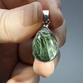 Seraphinite 925 Silver Pendant ~19mm