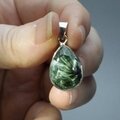 Seraphinite 925 Silver Pendant ~19mm