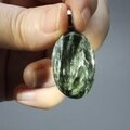 Seraphinite Gemstone Pendant ~29mm