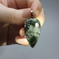 Seraphinite Gemstone Pendant ~37mm