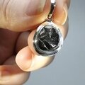 Shungite 925 Silver Pendant ~16mm