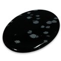 Snowflake Obsidian Palm Stone ~70x50mm