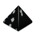 Snowflake Obsidian Pyramid