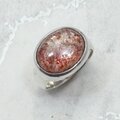 Sunstone Oval 925 Sterling Silver Ring~7.75 US / P 1/2 UK