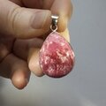Thulite & Silver Pendant ~27mm