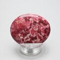 Thulite Polished Flat Stone ~45mm