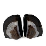 Agate Bookend Pair (Natural) ~117x157x54mm