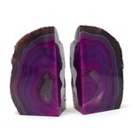 Agate Bookend Pair (Pink) ~156x175x53mm