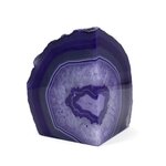 Agate Bookend Single (Purple) ~131x91x91mm