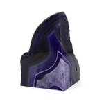 Agate Bookend Single (Purple) ~148x113x78mm