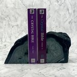 Agate Bookends ~10cm  Blue
