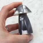 Agate Mushroom Crystal Carving ~73 x 46mm