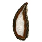 Agate Slice - Banded brown/honey with crystal centre ~ 240mm