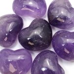 Amethyst Crystal Heart ~45mm