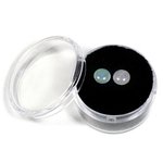 Australian Fire Opal Pair Of Round Cabochon Doublets