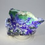 Azurite & Malachite Polished Slice ~67mm