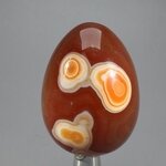 Banded Carnelian Crystal Egg ~48mm