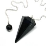 Black Tourmaline Crystal Pendulum
