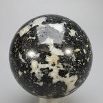 Black Tourmaline with White Quartz Crystal Sphere ~64mm