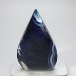 Blue Agate Crystal Flame ~86x53mm