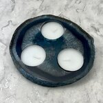Blue Agate Tealight Candle Holder ~142x124mm