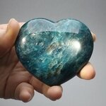 Blue Apatite Crystal Heart ~74mm
