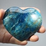 Blue Apatite Crystal Heart ~81mm