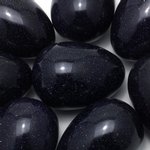 Blue Goldstone Crystal Egg ~ 48mm