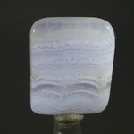 Blue Lace Agate Polished Tile ~25 x 22mm