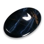 Blue Tiger Eye Thumb Stone ~40mm