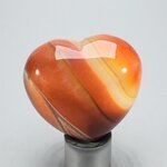 Carnelian Crystal Heart ~45mm