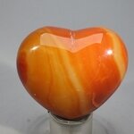 Carnelian Crystal Heart ~45mm