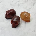 Carnelian Crystal Skull ~3cm