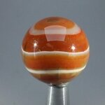 Carnelian Red Banded Agate Crystal Sphere ~30mm