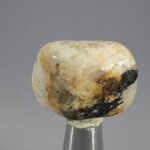 Cassiterite in Quartz Tumblestone ~28mm