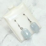 Celestite 925 Silver Drop Earrings ~15mm