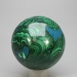Chrysocolla & Malachite Crystal Sphere ~49mm